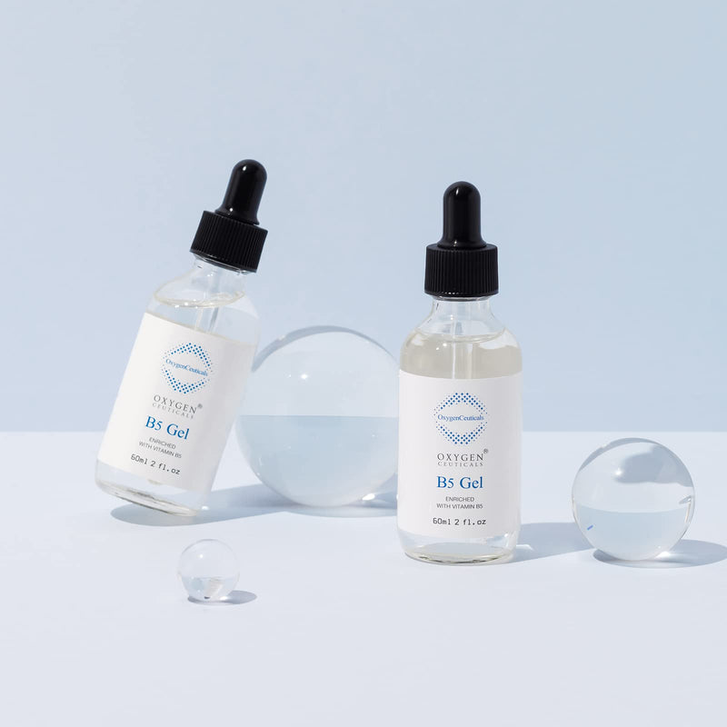 OxygenCeuticals B5 Gel – Hydrating Serum with Vitamin B5 (Panthenol), Hyaluronic Acid & Adenosine, Moisturizing & Anti-Wrinkle Care for Healthy, Elastic Skin. 1.01 fl.oz (30ml)