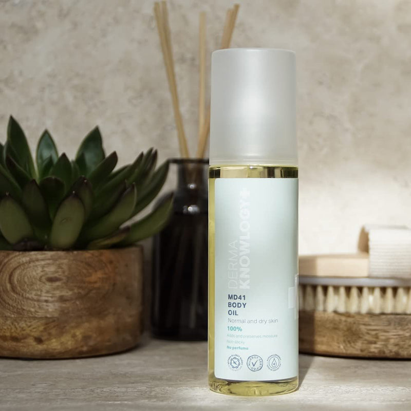 [Australia] - DermaKnowlogy | MD41 Body Oil 100% | Without perfume | For normal & very dry skin | Moisturizing and retaining | Allergy certified | For Infants, Children & Adults | 150ML 400 ml (pack of 1) 