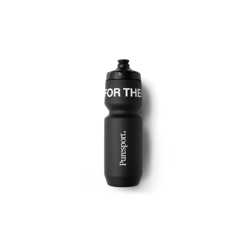 Puresport Creatine Monohydrate Powder (30 Pack), 5g Micronised Unflavoured Creatine Supplement Sachets with Matte Black Water Bottle
