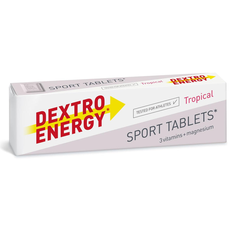 [Australia] - Dextro Energy Sport Tablets - Pack of 24 - With magnesium and vitamins (B1, B6, C) and energy booster with carbohydrates - Practically packaged and vegan 