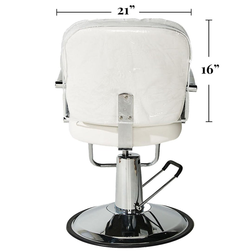 [Australia] - Betty Dain Salon Chair Cover, Protects Spa/Salon Chair Upholstery from Stains, Chemicals, Moisture, and Wear, Round, Fits Most Salon Chairs, Durable Vinyl, Clear 1 Pack 