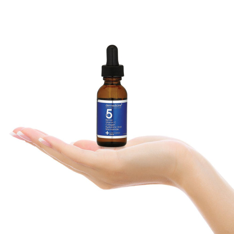 5-in-1 Face Serum and Cream Bundle, Retinol, Vitamin C, Niacinamide | With collagen and hyaluronic acid. May help reduce the appearance of fine lines, wrinkles and dark spots.