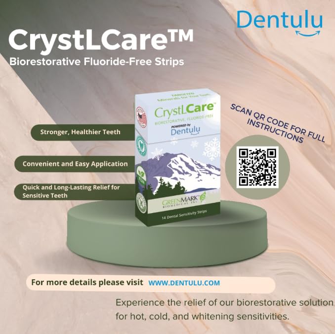 [Australia] - CrystLCare Biorestorative - The Fluoride-Free Dental Strip for Instant and Lasting Relief from Dental Sensitivity, containing 14 Strips 