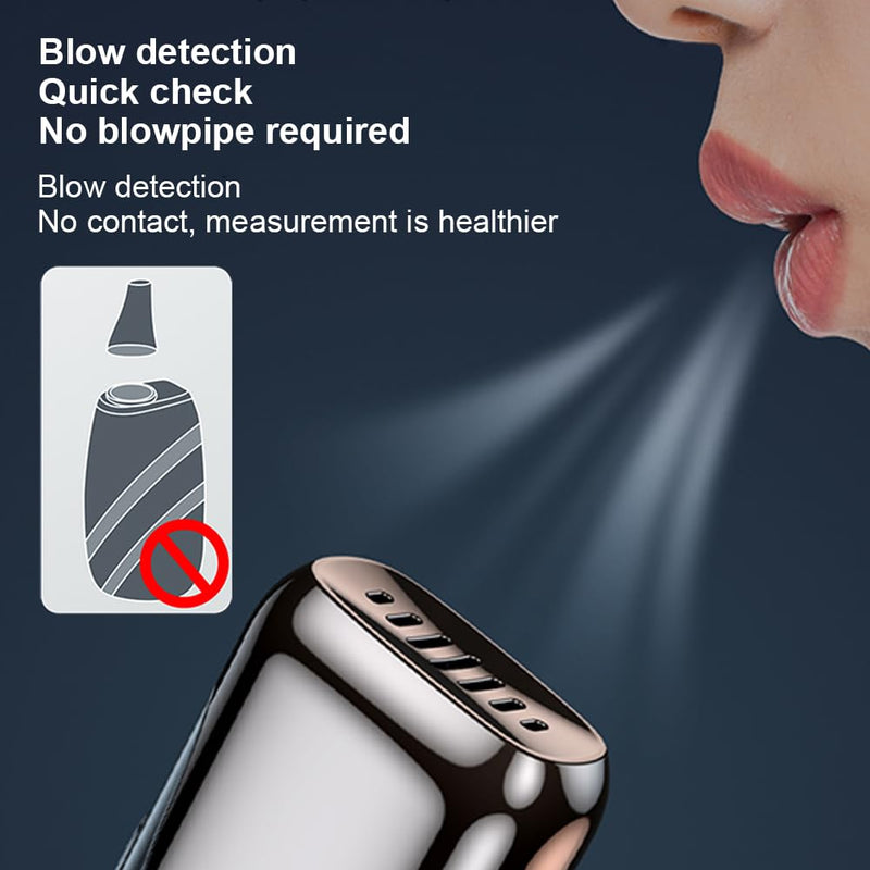 [Australia] - Portable Breathalyzer High Precision Alcohol Tester with LED Digital Display, Drunk Alarm Reminder for Home or Party Use 