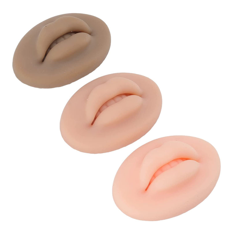 [Australia] - 9Pcs 3D Silicone Fake Lips for Makeup Practice, Soft Silicone Lips Tattoo Practice Skins Training for Permanent Makeup 9Pcs Mixed Color 
