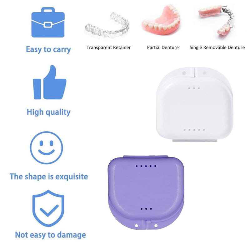 [Australia] - Denture box, denture box, 2 pieces braces box, braces box, braces box, denture box, denture box, denture container, denture box, denture box travel, dental retainer box 