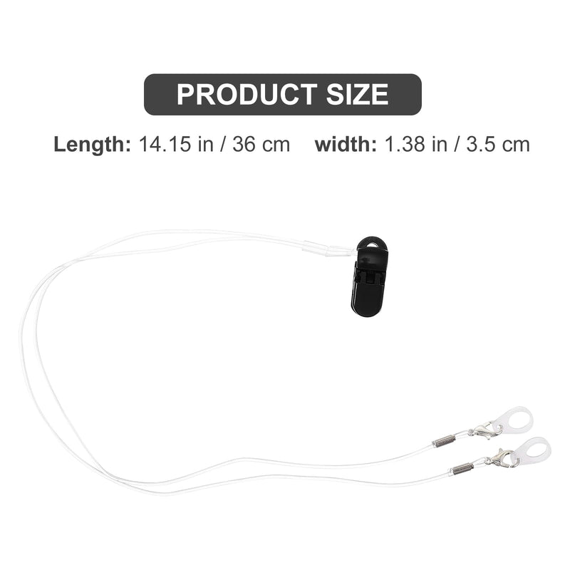 iplusmile Hearing Aid Retention Cord – Anti-Loss Clip Strap for Secure BTE Hearing Device Fixation – Lightweight ABS Material with Transparent Design – for Seniors, Adults & Kids