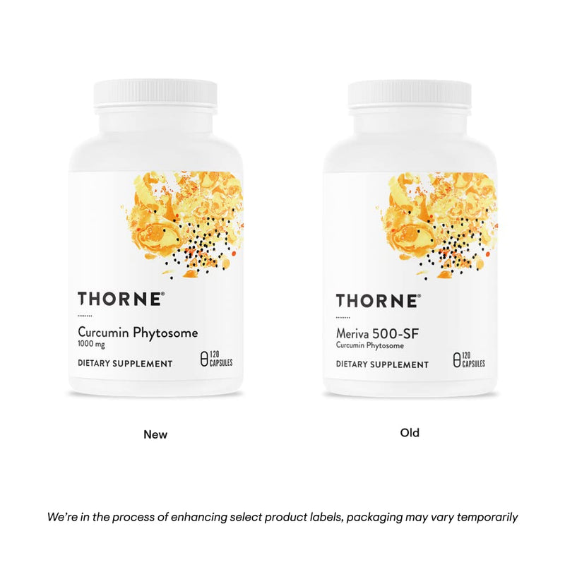[Australia] - THORNE Curcumin Phytosome 1000 mg (Meriva) - Clinically Studied, High Absorption - Supports Health in Joints, Muscles, GI Tract, Liver, and Brain - 120 Capsules - 60 Servings 120 Count (Pack of 1) 