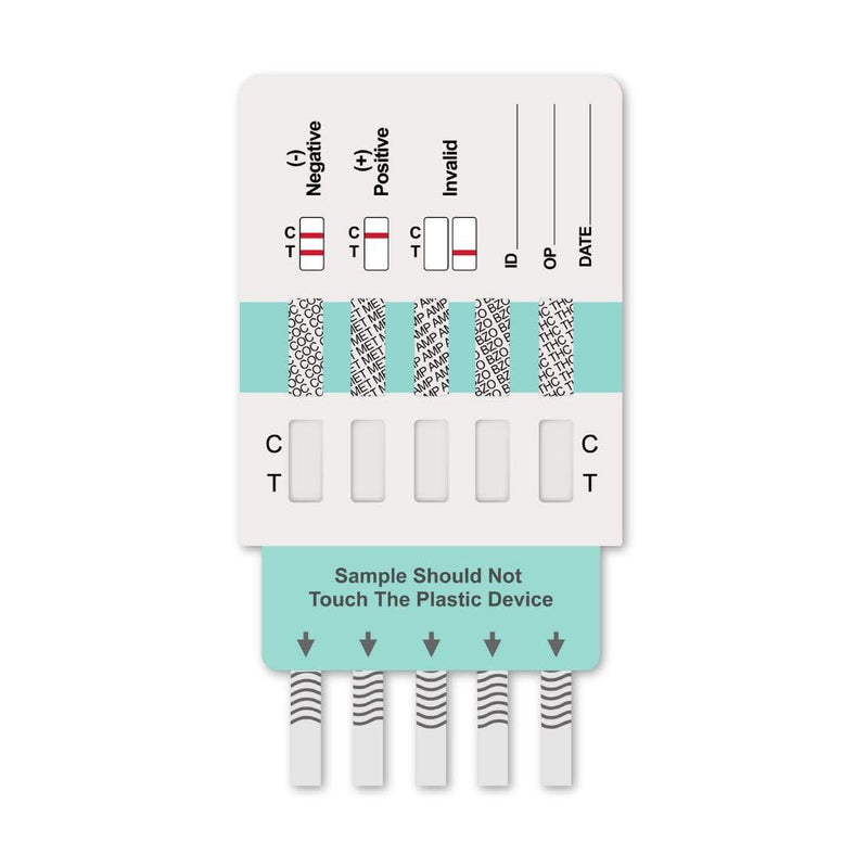 [Australia] - 5 tests Accudoctor Multi drug test 5 drugs in urine THC Cannabis Marijuana Cocaine MET Benzodiazepine Amphetamine rapid test urine test urine test strips one multi-drug test rapid drug test drug test 