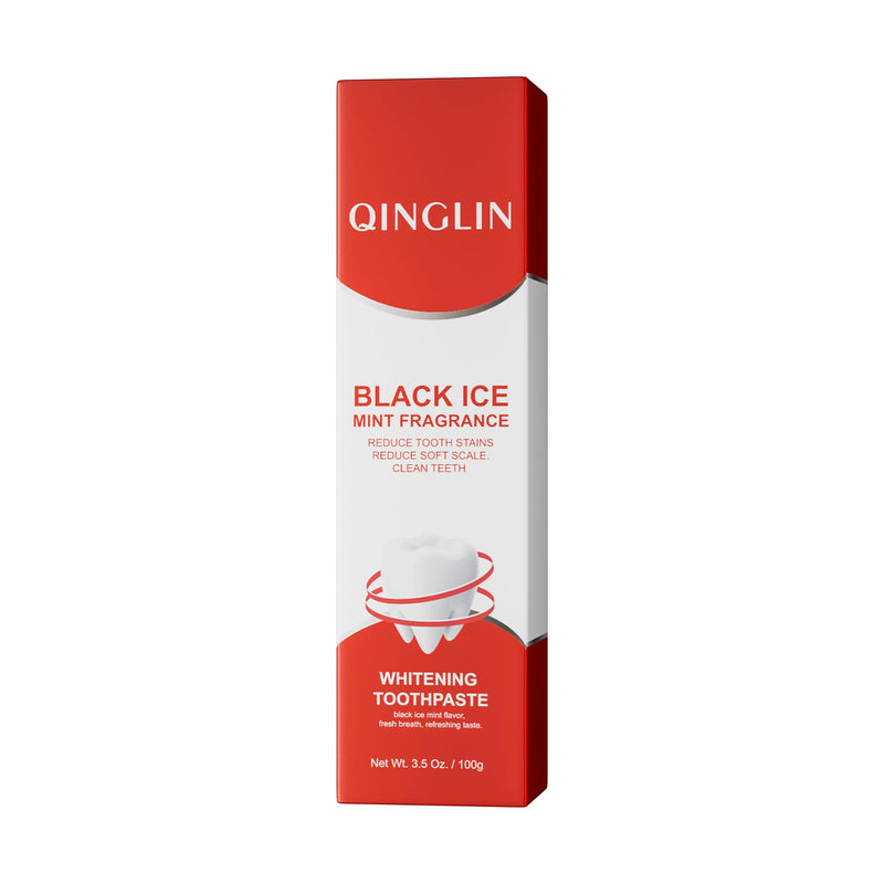 [Australia] - Qinglin Black Ice Mint Whitening Toothpaste, Reduces Tooth Stains, Deep Cleaning Formula 