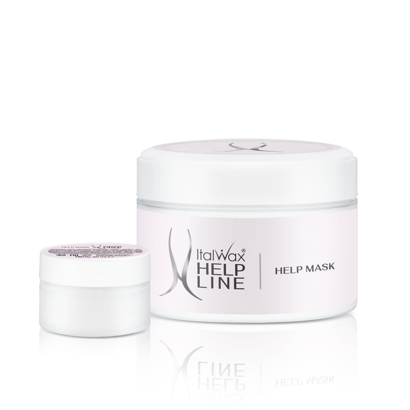 [Australia] - Italwax Help Line Help Mask 8.45oz (250g) – Leave-In Soothing Mask with Tea Tree Oil and Calamine – Calms and Protects Sensitive Skin After Waxing – For Professional and Home Use 8.45 Ounce (Pack of 1) 