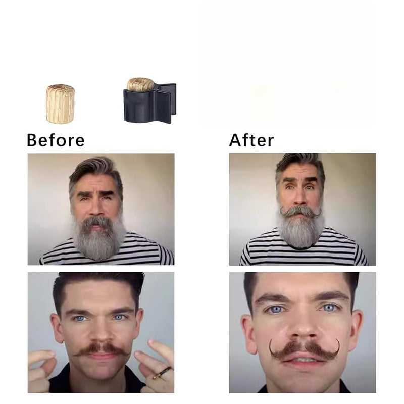 [Australia] - Mustache Roller, Perfect Beard Styling Roller - Beard Styling Tools Beard Roller Curler for Men - Essential Beard Care Accessories Mustache Curler - for Dads Boys Husband Friends 