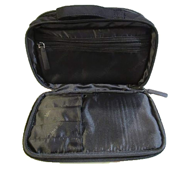 Vera Bradley Medium Iconic Blush & Brush Makeup Case, Classic Black