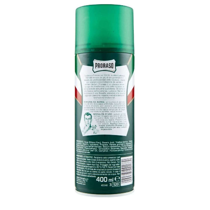 [Australia] - Proraso eucalyptus shaving foam 400ml 