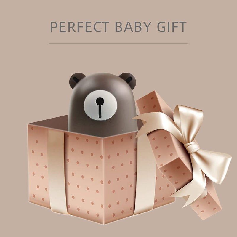 [Australia] - PAPABEAR Baby Nail Clippers Set with Cute Case, Infant Fingernail and Toenail File Kit for Newborn Manicure and Pedicure, New Mom Grooming Gift Bronze 