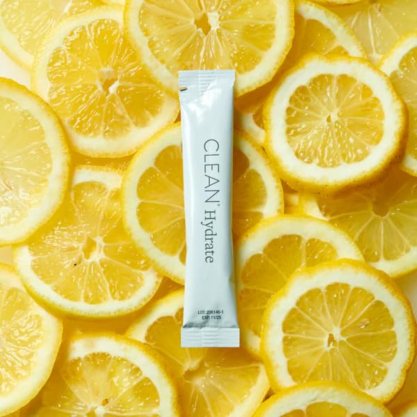 Clean Hydrate Electrolytes Powder, 19+ Vitamins, Energy, Lemonade, 21 Packs