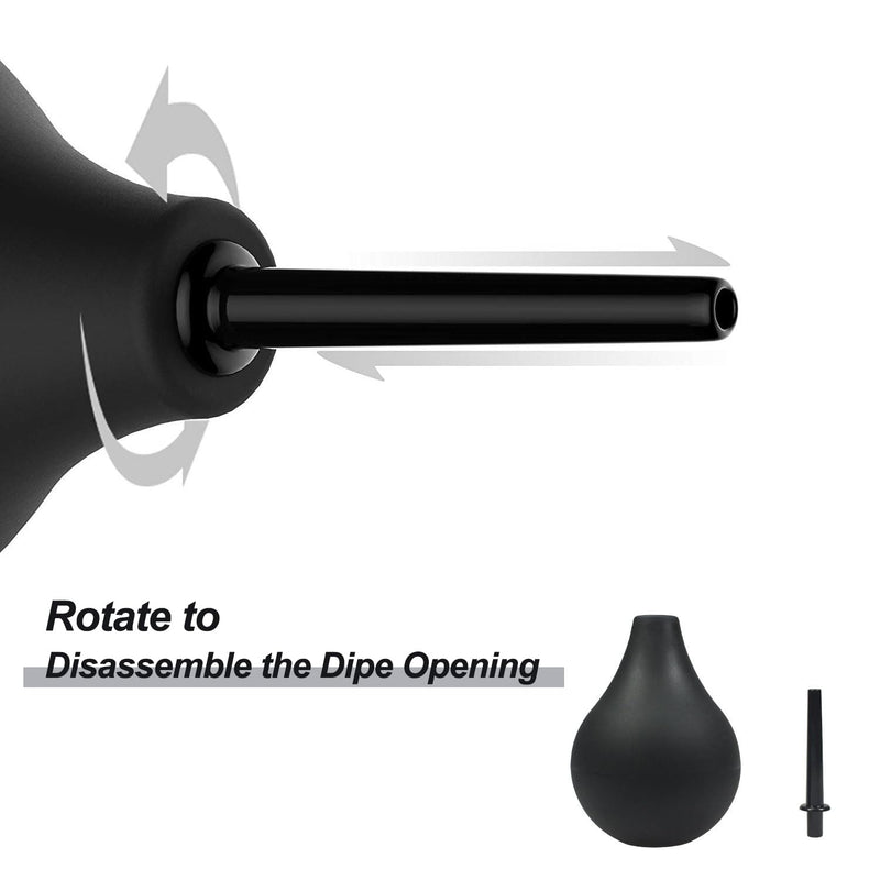 [Australia] - Enema Bulb Kit Anal Douche for Men Women 7.9oz Enema Kit for Colon Cleansing Made of Comfortable Silicone with 5 Nozzles 