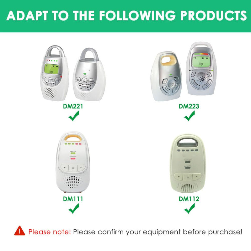 [Australia] - Replacement Charger Compatible with VTech DM221 DM221-2 DM223 DM251 Parent and Baby Units, Charging Cord for DM111 DM112 DM222 DM271 Parent Unit Sound Audio Baby Monitor Power Cord 