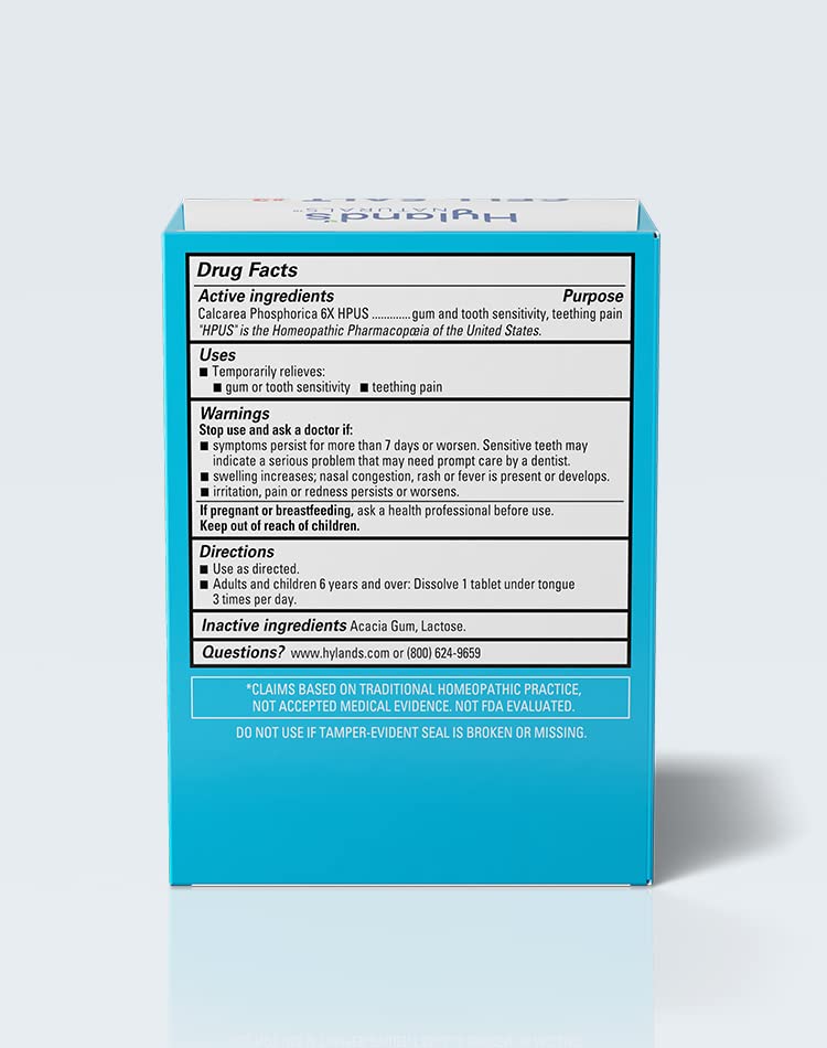 [Australia] - Hyland's Naturals Cell Salts 2 Calcarea Phosphorica 6X Tablets, Natural Homeopathic Relief of Oral Pain and Sore Throat, 100 Count 