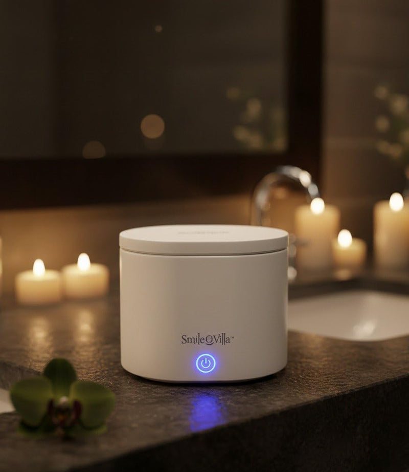 [Australia] - Ultrasonic Retainer & Jewelry Cleaner with UV Light | Professional Sonic Dental Cleaner for Invisalign, Dentures, Mouth Guard, Night Guard, Rings & More 