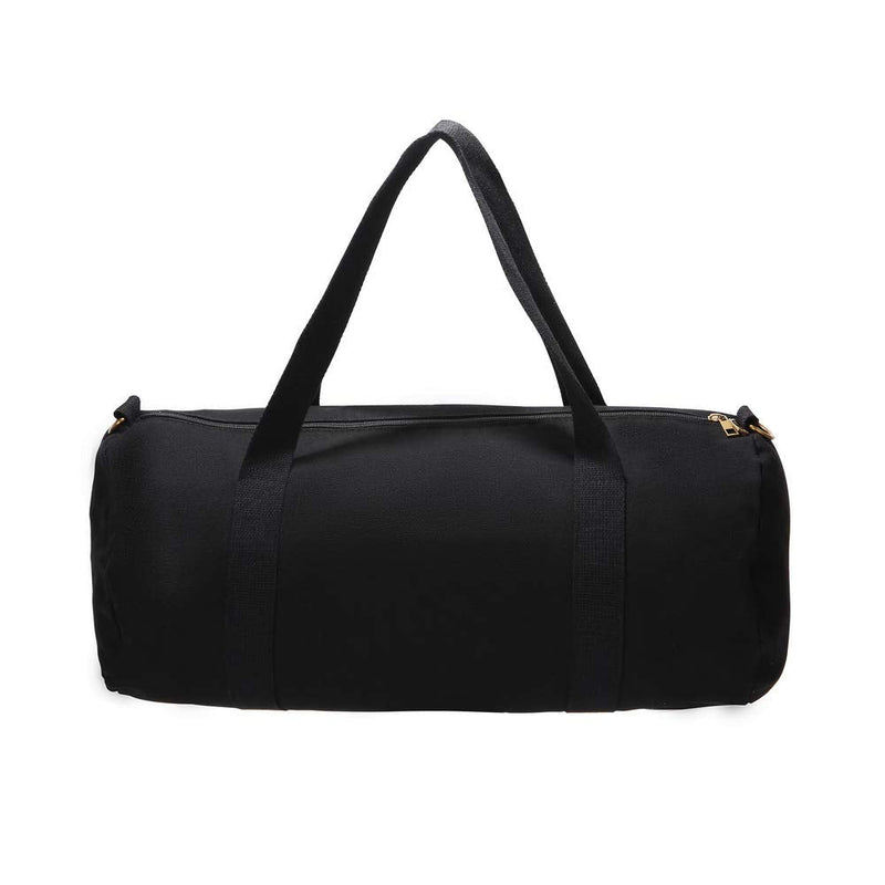 Heavy Duty Military And Army Cargo Style 100% Cotton Canvas Shoulder Travel And Storage Duffel Bag Outback Gym Bag Carryall Duffel Tote for Men and Women Large Black