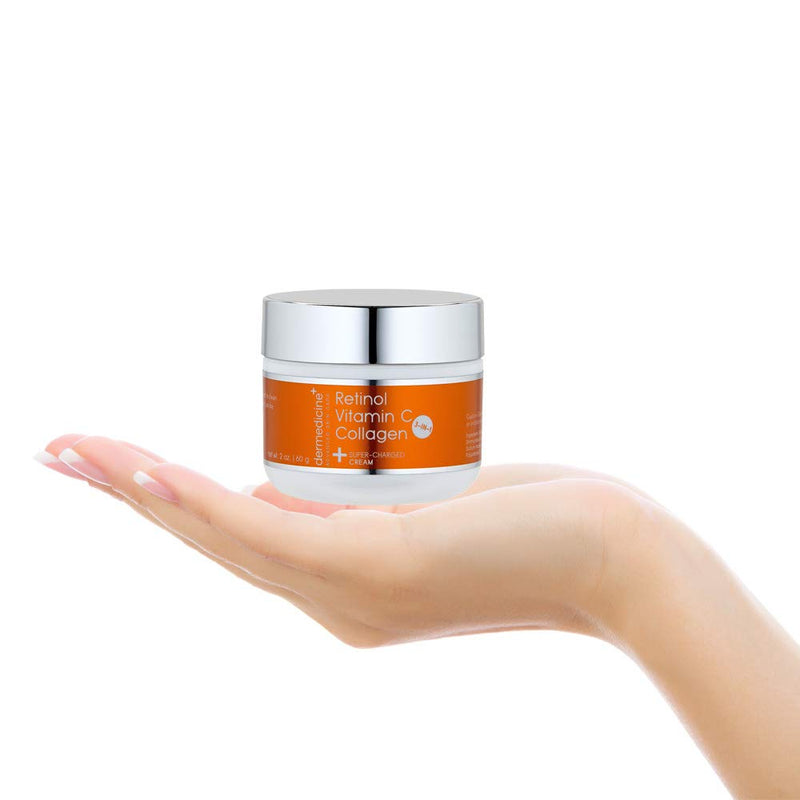 Vitamin C, Retinol and Collagen Anti-Aging Face Cream, 2 oz | Super charged formula helps smooth and plump the look of fine lines and wrinkles for brighter-looking skin 2 Fl Oz (Pack of 1)