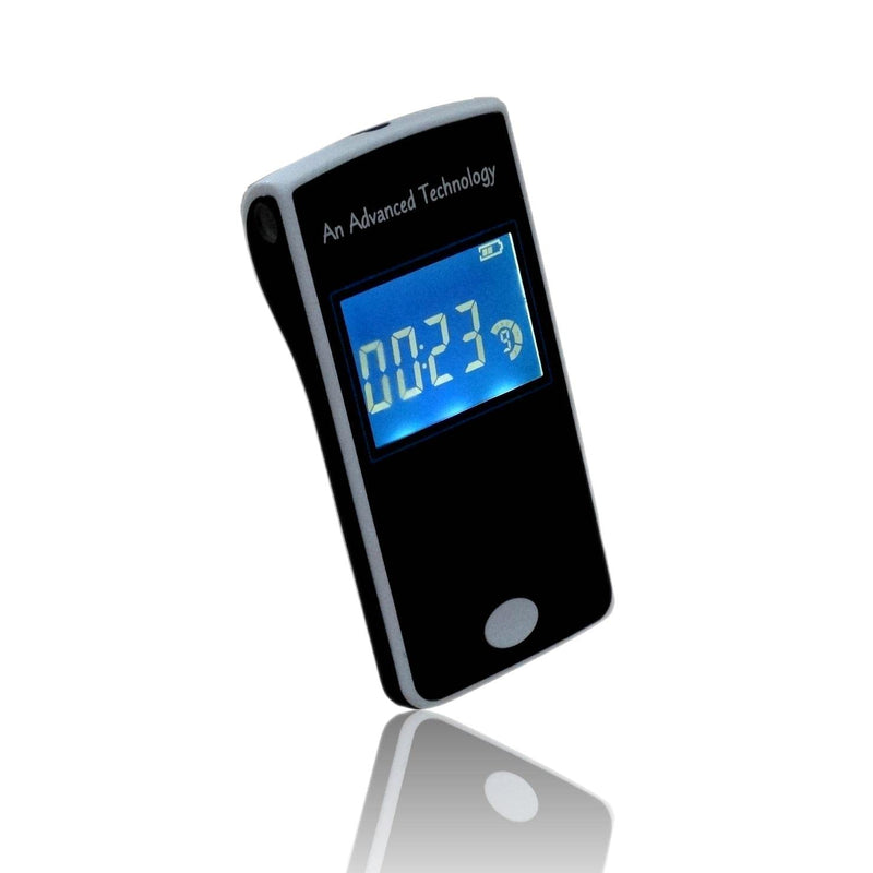 [Australia] - iBACheck breathalyzer with 2.2 inch display. Alcohol test breathalyzer with battery. Real time clock with low standby power. Fit 2 Different Mouthpieces & 10 Reminders White 303LC 
