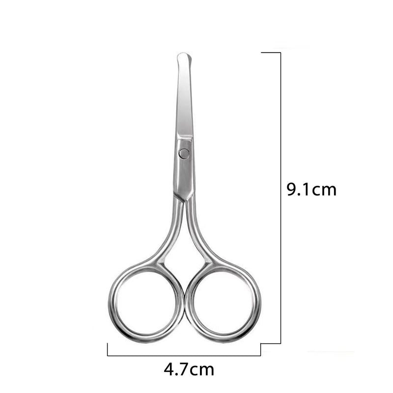[Australia] - Ikadiya nose hair scissors for men, nose hair trimmer, nose hair trimmer, nose hair and ear hair scissors, also for the care of eyebrows, ear hair and beards 