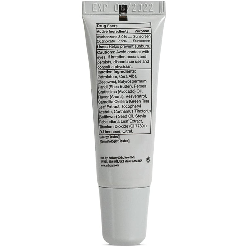 Anthony SPF 25 Lip Balm, 4 Pack | Green tea, shea butter and vitamin E help moisturize and protect dry, chapped lips with SPF 25. Blood Orange