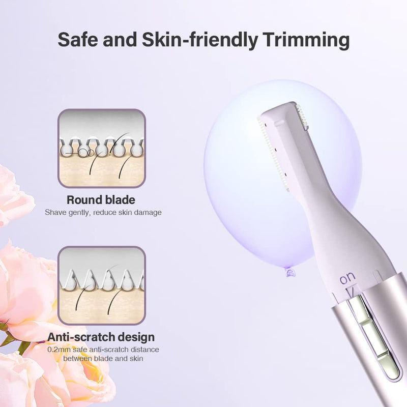 [Australia] - TOUCHBeauty correction trimmer for body and face waterproof nose hair trimmer precision trimmer for the removal of eyebrow hair, nose, ears, facial hair AG-1658Z (purple) purple 