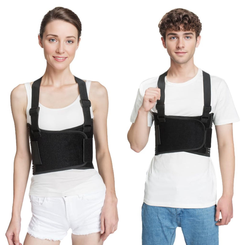 [Australia] - Rib Brace for Women,Breathable Chest Belt Support for Rib Injury, Fracture, Dislocated Ribs Protection and Post-Operative Recovery,Men Rib Protector for Back Crack (Large) Large 