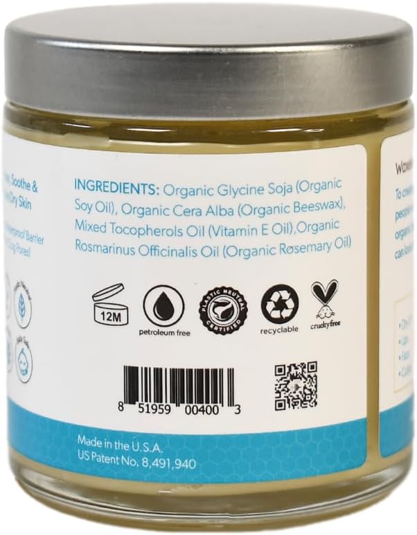Waxelene Multi-Purpose Ointment, Organic, Versatile, 3oz Small Jar
