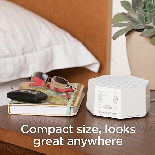 [Australia] - LectroFan High Fidelity White Noise Machine with 20 Unique Non-Looping Fan and White Noise Sounds and Sleep Timer Classic-White 