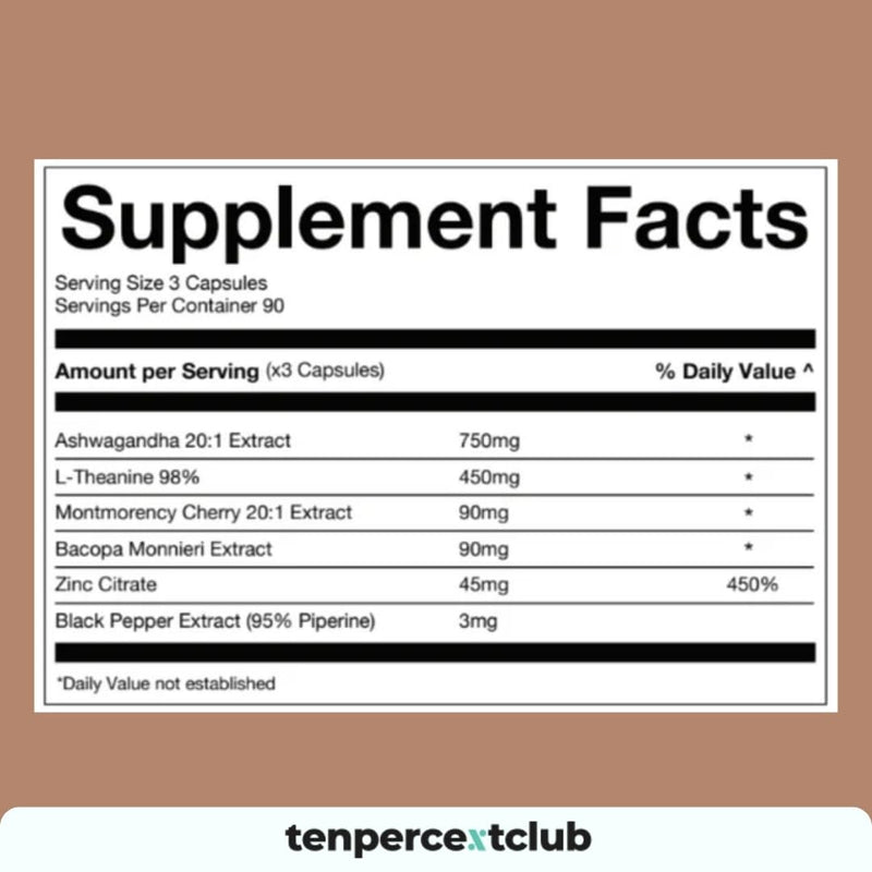Unwind & Sleep, Mushroom Complex for Stress & Rest — Natural Sleeping Aid, Ashwagandha, L-Theanine, Zinc Capsules, Deep Relaxation & Nighttime Recovery Support - 90 Capsules