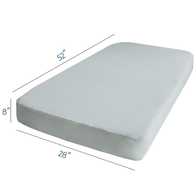 [Australia] - Stretchy Crib Sheets for Boys Girls, 2 Pack Baby Crib Sheets Fitted for Standard Crib and Toddler Bed Mattress 52" x 28", Soft and Breathable Fitted Crib Sheets Neutral, Grey 