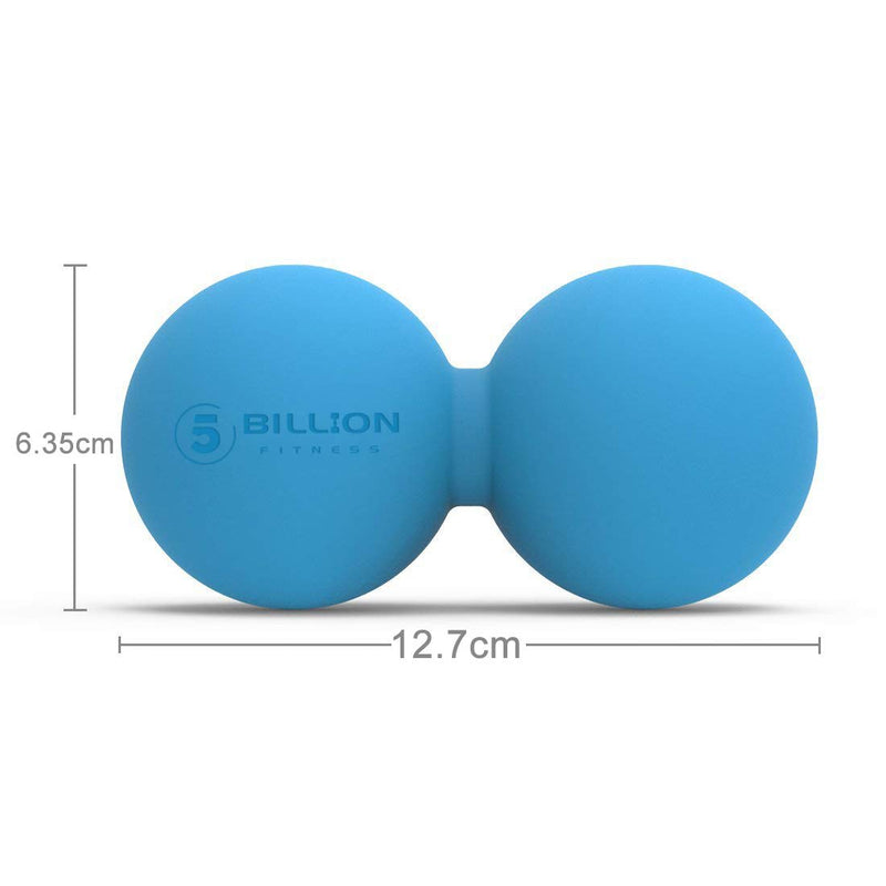 [Australia] - 5BILLION Peanut Massage Ball - Double Lacrosse Massage Ball & Mobility Ball for Physical Therapy - Deep Tissue Massage Tool for Myofascial Release, Muscle Relaxer, Acupoint Massage (blue) Blue-50 Hardness 