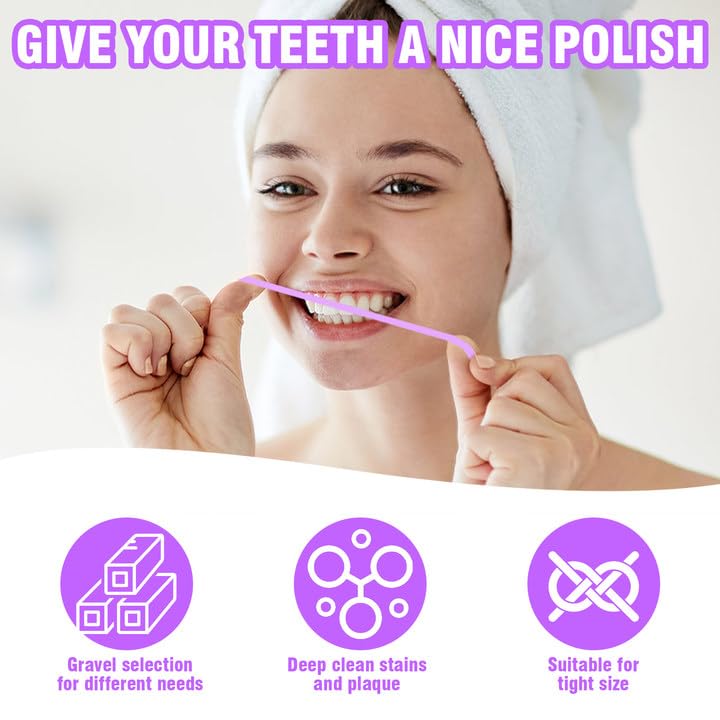 [Australia] - 3 volumes of dental sandpaper dental sandpaper (4mm*6m) tooth polishing strips dental sandpaper for gaps dental polishing strips for deep cleaning of oral hygiene with 1 box of interdental brush 