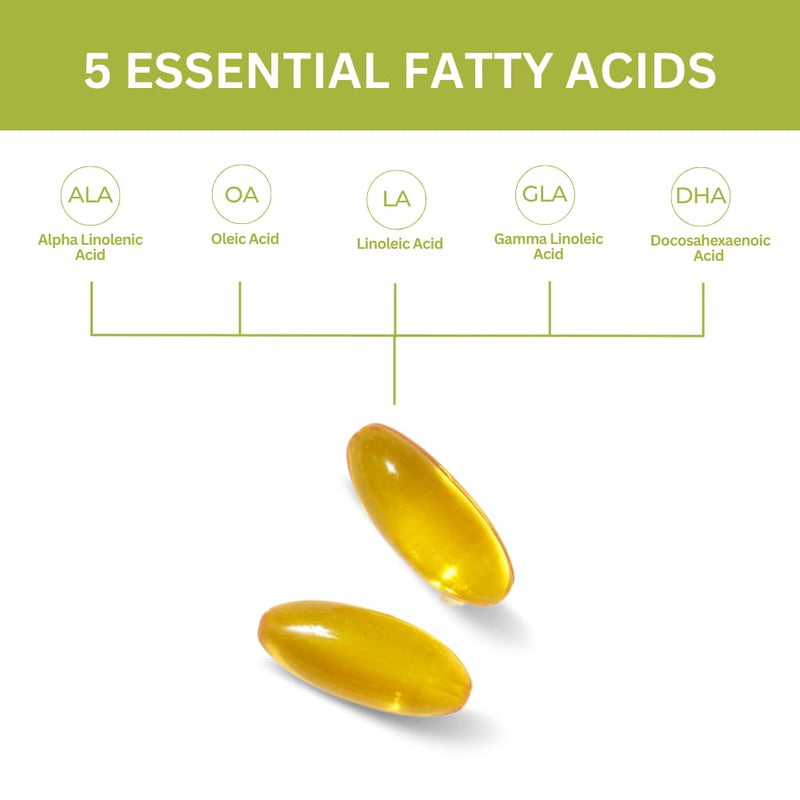 [Australia] - Youngevity Ultimate EFA - Organic Source of Essential Fatty Acids | Supports Heart Health | Made from Borage, Flax & Fish Oil | 60 Soft Gel Capsules 60 Count (Pack of 1) 