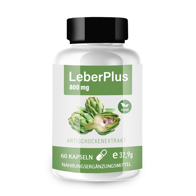 [Australia] - LeberPlus capsules – Natural support for liver function | High-dose liver care with herbs & nutrients | against fatty liver | Metabolism | Vegan capsules 