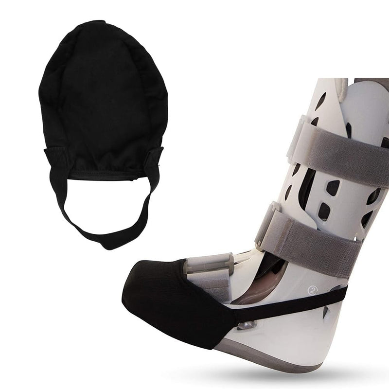 [Australia] - POFET Plaster Socks Toe Protector Soft Elastic Non-Slip Plaster Toe Protector Fits Plaster Socks Toe Protector for Most Cast Feet (Black) 