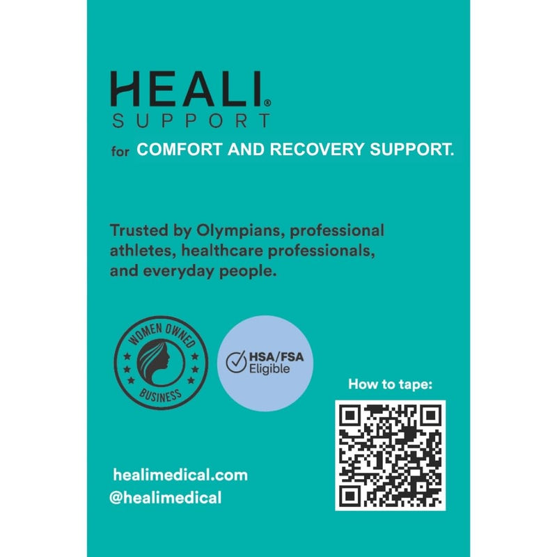 Heali Kinesiology Tape with Magnesium and Menthol, 20 Pcs Precut Strips, K Tape Roll, Knees, Sports Tape, Water Resistant - Eco - Pink Camo 1-Pack