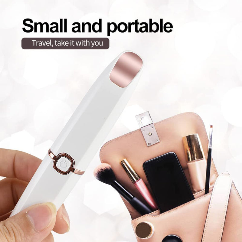 [Australia] - 2 in 1 Eyebrow Trimmer Facial Hair Remover Electric Razor for Women Pubic Hair Bikini Shaver Epilator for Face Peach Fuzz Lips Painless Rechargeable Portable 