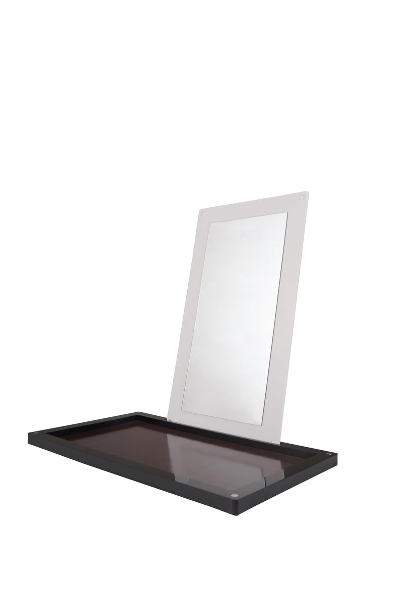 [Australia] - Coosei High-End Acrylic Magnetic Makeup Palette – Large Capacity, Refillable & Stackable with Glass Mirror & Depotting Tool | Perfect Vanity Countertop Organizer for Eyeshadow, Lipstick & More dABL2-1( 1 layer) 