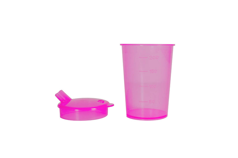Adult Drinking Cup with Spout, Sippy cup for adults ideal for Those who Struggle with Solid Foods, Adult sippy cup for Elderly, Less able , beakers for adults with Lip Spout Non Spill Cups (Pink) Pink