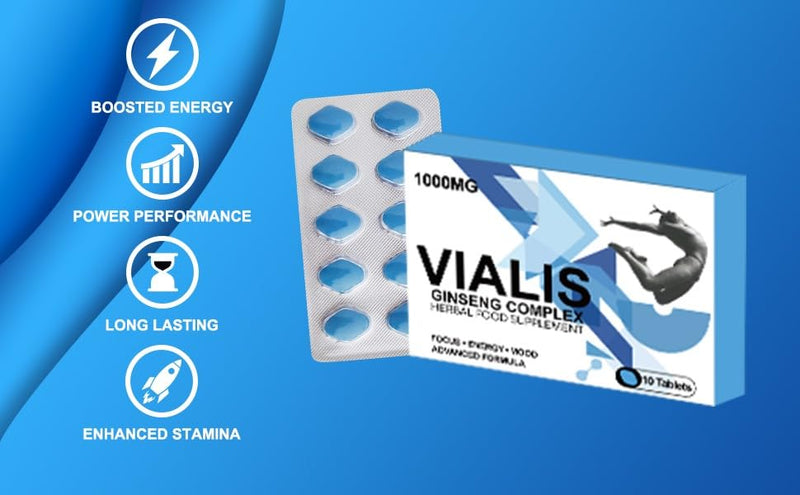 Blue 1000MG Stamina & Firmness Support | Harder, Stronger for Longer | 10 Pills for Men UK