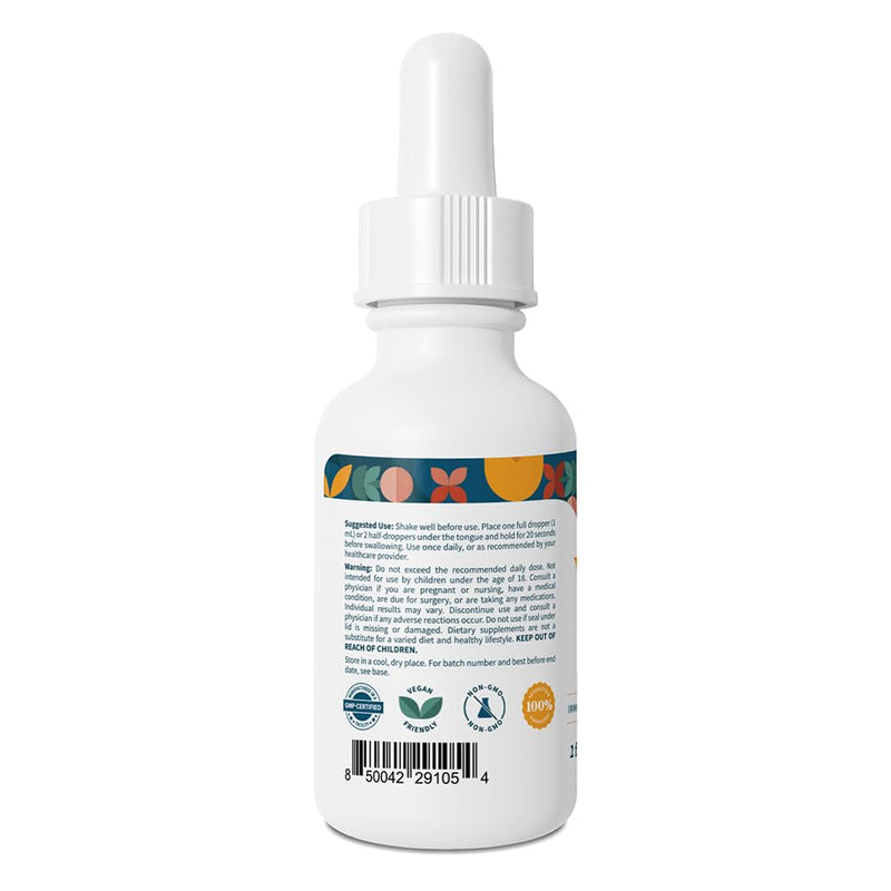 Pattern Wellness Vitamin B12, Vegan Citrus Flavor – 2 fl. oz (60mL) | 5000 mcg – Sublingual Liquid Drops – Methylcobalamin, Supports Energy & Immune Health – 3rd Party Lab Tested 2 Fl Oz (Pack of 1)