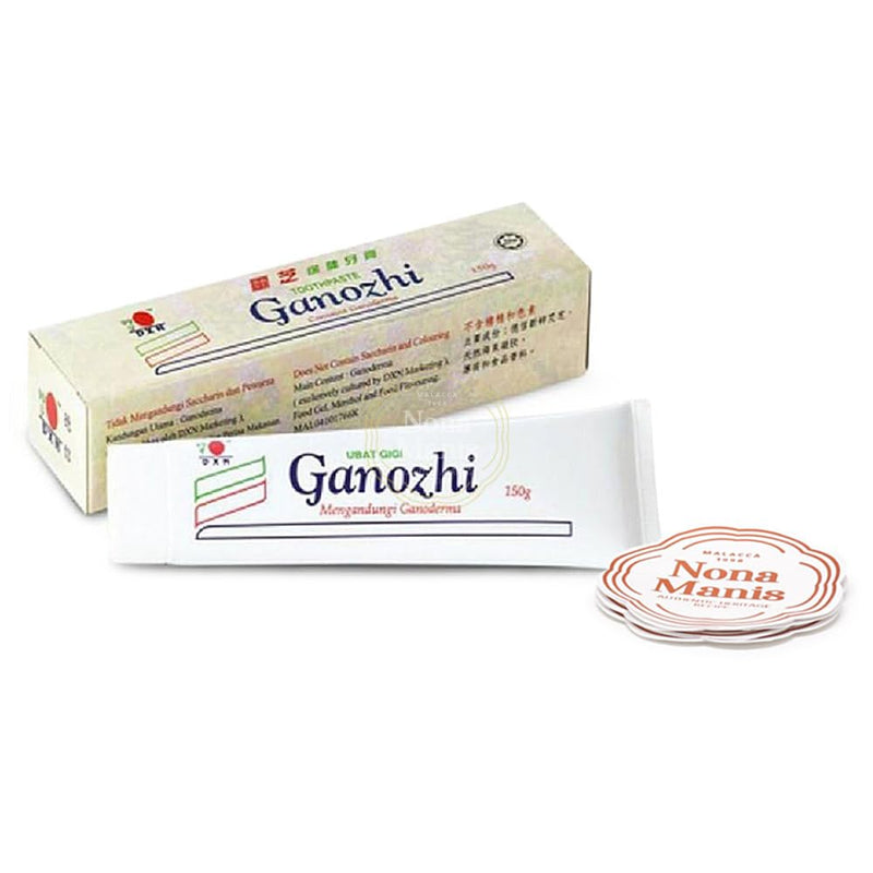 DXN Ganozhi Toothpaste + 5's Nona Manis Disposable Coaster (Pack of 1)