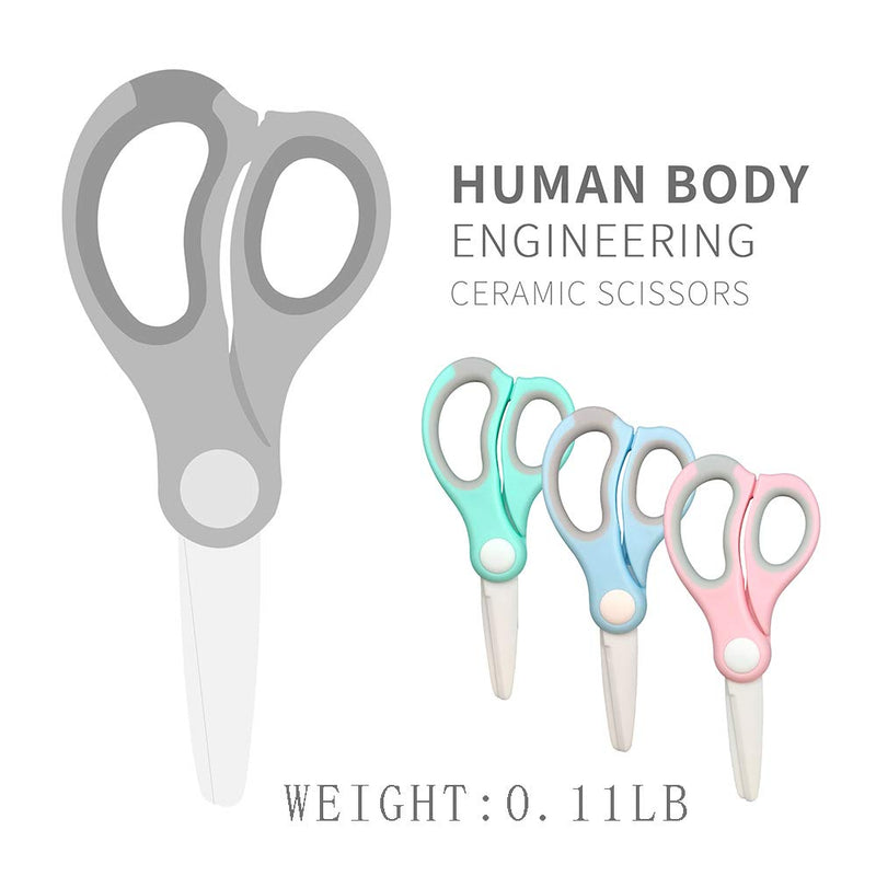 [Australia] - Baby Food Scissors Ceramic，Portable Baby Food Scissors without BPA With Box And Dust Cover (Pink) Pink 