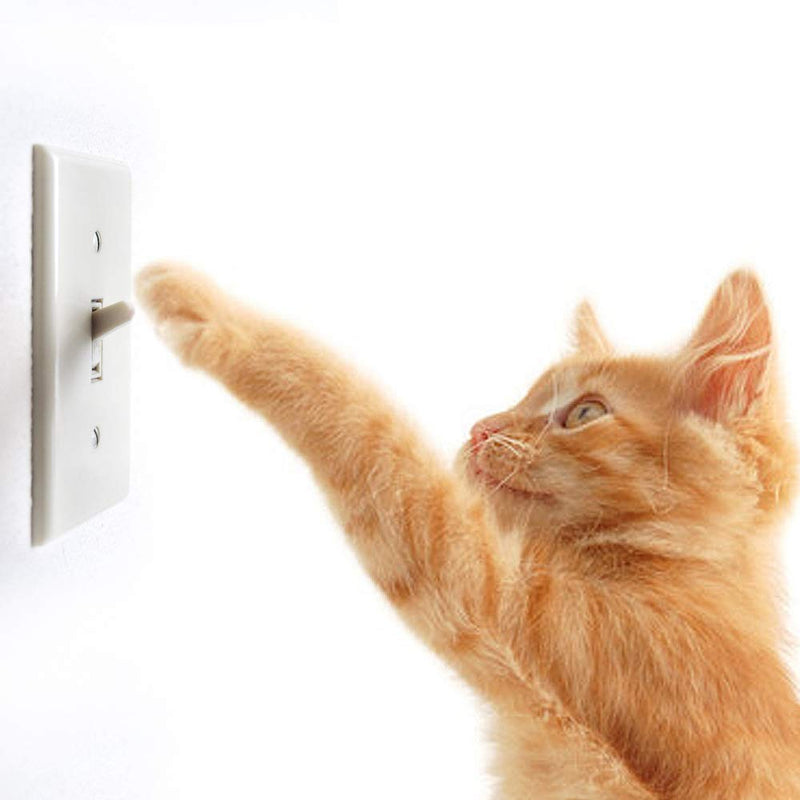 [Australia] - Light Switch Guard, ILIVABLE Optional Wall Plate Cover Switch ON or Off Protects Your Lights or Circuits from being Accidentally Turned On or Off (Not Child Proof) 2 Pack White 