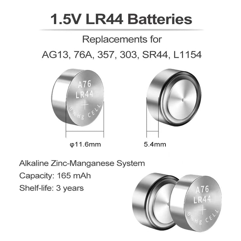 [Australia] - LR44 Battery (24pcs) LR44 10 Count (Pack of 2) 